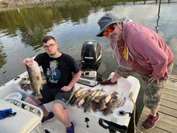 Fish on at Lake Conroe